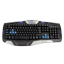 E-Blue klávesnice Combatant-EX, herní, černá, drátová, USB, podsvícené okraje, odolná proti polití (PC)