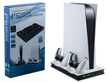 Multifunkční LED chladící stojan pro dva ovladače pro PS5 a Digitial Edition (PS5)