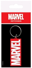 Pryžový přívěsek na klíče Marvel: Logo (4,5 x 6 cm)