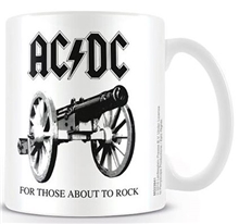Keramický hrnek AC/DC: For Those About To Rock (objem 315 ml) bílý