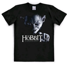 Pánské tričko Hobbit: Gollum (M) černé bavlna