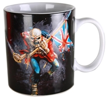 Bílý keramický hrnek Iron Maiden: The Trooper (objem 300 ml)