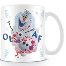 Bílý keramický hrnek Frozen II Ledové království II: Olaf Jump (objem 315 ml)