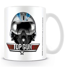 Bílý keramický hrnek Top Gun Maverick: Iceman Helmet (objem 315 ml)