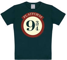 Dětské tričko Harry Potter: Nástupiště 9 3/4 - Platform 9 3/4 (výška 170-176 cm) černá bavlna