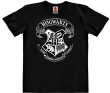 Dětské tričko Harry Potter: Erb Bradavic - Hogwarts Crest (výška 152 cm) černá bavlna