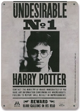 Dekorační cedule na zeď Harry Potter: Undesirable No.1 (15 x 21 cm)
