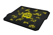 Herní podložka pod myš C-TECH ANTHEA CYBER YELLOW, 320x270x4mm, obšité okraje