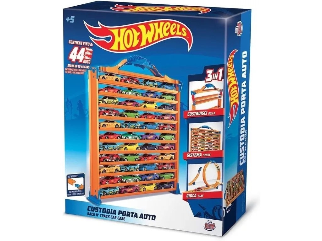 Intek Hot Wheels Rack N' Track Car Case Play And Build (Stores up to