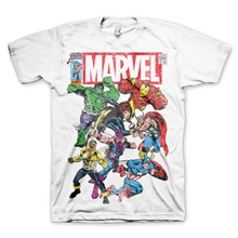 Tričko Marvel - Team-Up, bílé