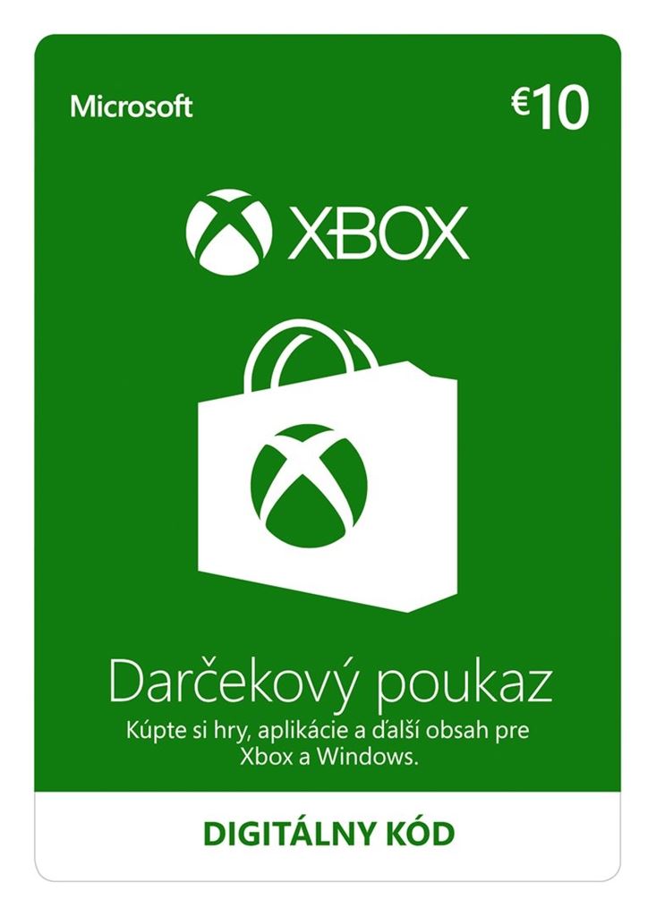 Dárková karta Xbox 10 EUR SK