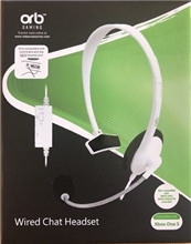 ORB Wired Chat Headset white (X1)