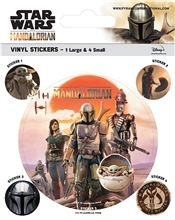 Samolepky Star Wars Hvězdné války: TV seriál The Mandalorian Dědictví Arch 5 kusů (10 x 12,5 cm)