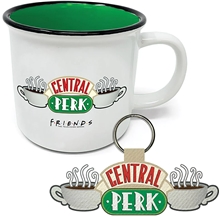 Dárkový set Friends Přátelé: Central Perk hrnek-přívěsek (objem hrnku 315 ml)