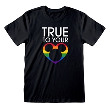 Pánské tričko Disney Mickey Mouse: True To Your Heart (2XL) černá bavlna