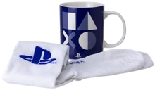 Dárkový set Playstation: Symbols hrnek a ponožky (objem 300 ml EU 41-46)