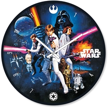Nástěnné hodiny Star Wars Hvězdné války: New Hope (průměr 25 cm)