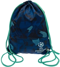 Batoh pytlík se šňůrkami Uefa Champions League: Logo (44 x 33 cm) modrý polyester