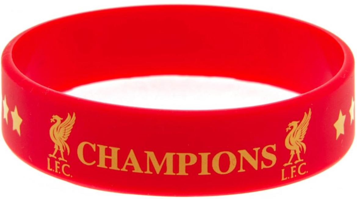 Silikonový náramek Liverpool FC: Champions of Europe (průměr 7 cm)