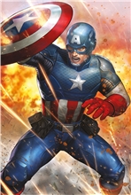 Plakát Marvel Captain America: Under Fire (61 x 91,5 cm) 150 g