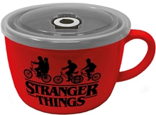 Keramický hrnek Stranger Things: Logo (objem 600 ml) červený