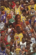 Plakát NBA: Basketbalové hvězdy (61 x 91,5 cm) 150g