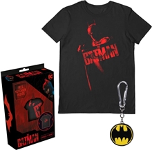 Pánské tričko s přívěskem DC Comics Batman: Key Art (M) černá bavlna
