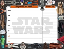 Stolní plánovač - podložka na stůl Star Wars - Hvězdné války: Classic (18,5 x 24,1 cm)