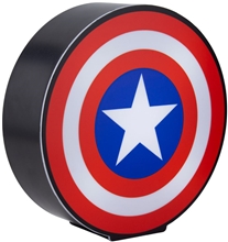 Stolní dekorativní lampa Marvel Captain America: Štít Kapitána Ameriky (výška 16 cm)