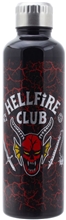 Nerezová láhev na pití s nálepkou Netflix Stranger Things: Klub Hellfire (objem 500 ml)