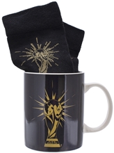 Dárkový set FIFA: Gold Logo hrnek-ponožky (objem 300 ml EU 41-46)