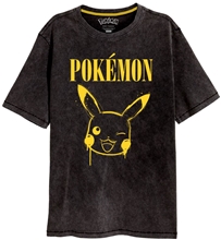 Pánské tričko Pokémon: Pikachu (L) černá bavlna