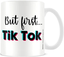 Keramický hrnek Tik Tok: Ale nejprve (objem 315 ml)