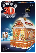 Ravensburger 3D Puzzle Midi: Gingerbread House Night Edition (216pcs)