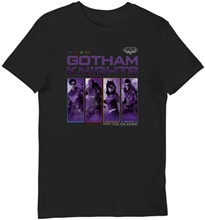 Pánské tričko Gotham Knights Gothamští rytíři: Vstup do rytíře (L) černá bavlna