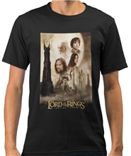 Pánské tričko Lord Of The Rings Pán prstenů: The Two Towers (L) černá bavlna