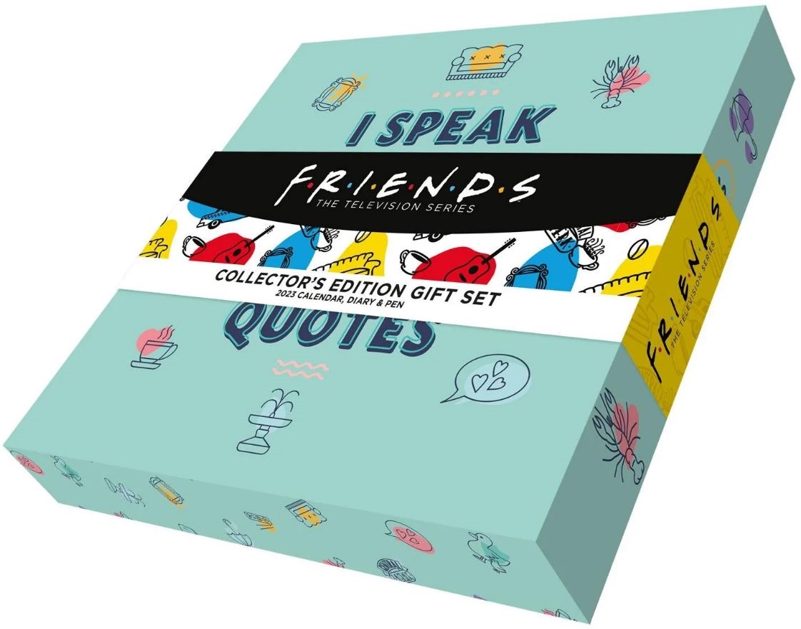 Dárkový set Friends - Přátelé: Kalendář - diář - propiska (32 x 32 x 14 cm)