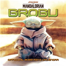 Oficiální nástěnný mini kalendář 2023 Star Wars Hvězdné války TV seriál The Mandalorian: Baby Yoda (17,8 x 17,8 35,6 cm)