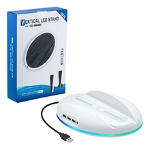 RGB Vertikální stojan s USB hub pro PS5 - bílý (PS5)