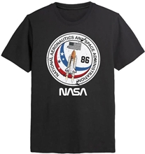 Pánské tričko NASA: Raketoplán 86 (M) černá bavlna