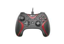 Gamepad C-TECH Theon - 2 programovatelná makro tlačítka, 2x analog, X-input, vibrační, 1,8m kabel, USB (PS3/PC)