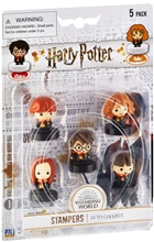 Set 5 figurek - razítek Harry Potter: Kouzelnický svět (výška 4 cm)