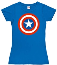 Tričko dámské Marvel: Captain America (S) modrá bavlna