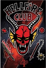 Plakát Netflix Stranger Things: Emblém klubu Hellfire (61 x 91,5 cm)