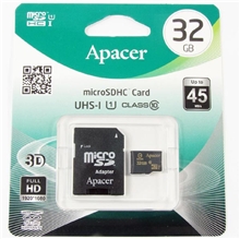 Apacer paměťová karta Secure Digital Card U1, 32GB, micro SDHC,(Class 10), s adaptérem