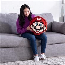 Plyšový polštář Super Mario - Mega Mario Head 30 cm