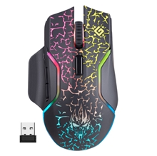 Defender Myš Oneshot GM-067 LED, 3200DPI, 2.4 [GHz], optická, 6tl., bezdrátová, černá, vestavěná baterie