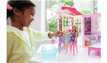 Barbie - Prázdninový dům s nábytkem a panenkou