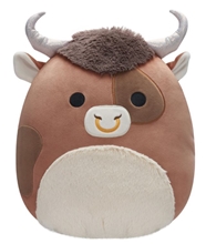 Squishmallows - 30 cm plyšák - Brown Spotted Bull