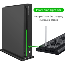DOBE Vertical Cooling Stand with 3 Fans and 3 USB Ports for Xbox One X (X1)